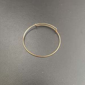 Rose Gold Plated Adjustable Wire Bangle Bracelet